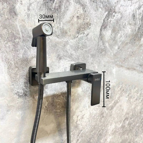 Набор для гигиенического душа Haiba HB5517-3, графит - фото 8