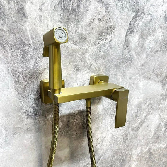 Набор для гигиенического душа Haiba HB5517-5, золото - фото 4