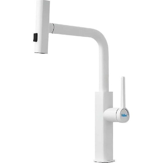 Смеситель для кухни Haiba HB73824-8, белый - фото 