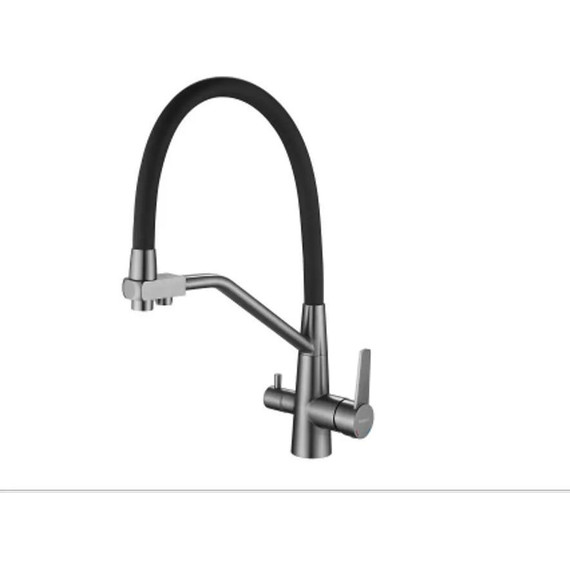 Смеситель для кухни Haiba HB76822-3, графит - фото 2