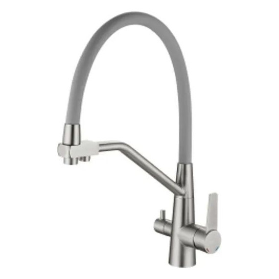 Смеситель для кухни Haiba HB76822, сатин - фото 4