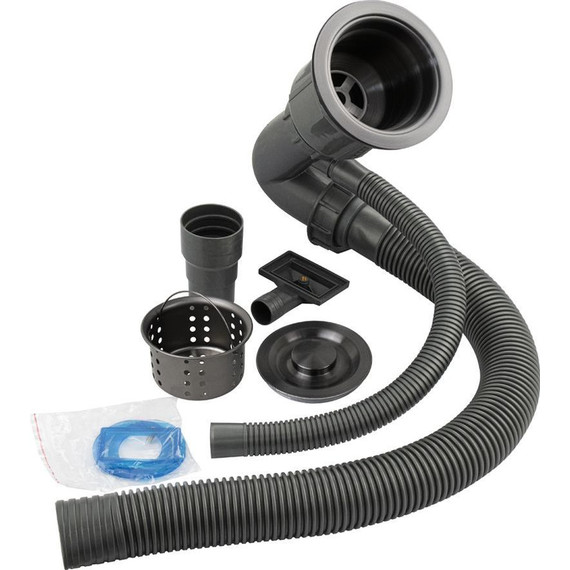 Кухонная мойка GFfrank 50502G 0.6 мм, графит - фото 4