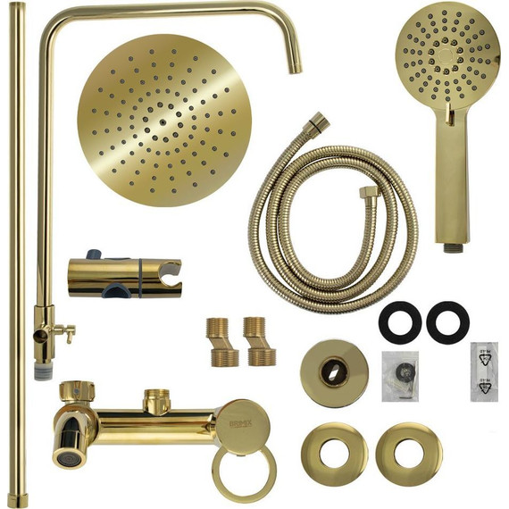 Душевая стойка Brimix 3056, золото - фото 4