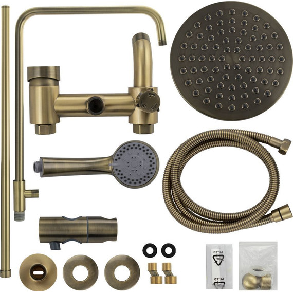 Душевая стойка Brimix 3086, бронза - фото 4