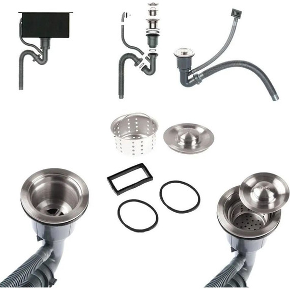 Кухонная мойка Gerhans K35044BD 1 мм, графит - фото 6