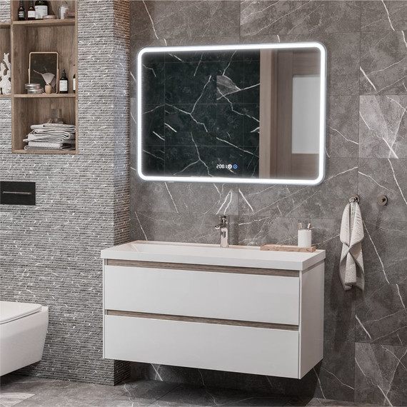 Зеркало Mirsant Harmony 100 см - фото 3