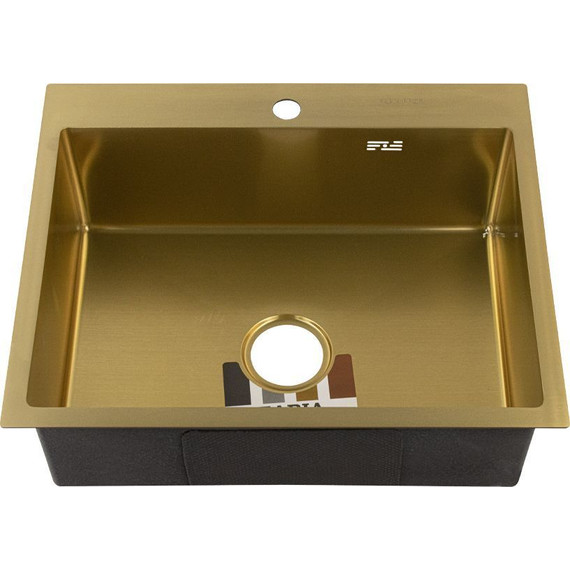 Кухонная мойка Fabia Profi 60503Z 0.8 мм, золото - фото 