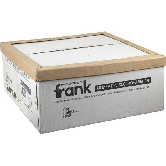 Кухонная мойка Frank Profi 9503 1 мм, чёрное стекло - фото 2