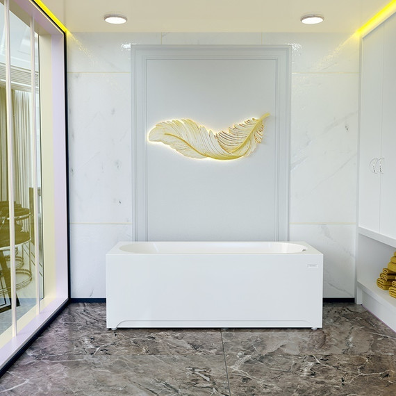 Ванна акриловая Радомир Виктория Лайт 170x70 см (в комплекте каркас), Размер - мм: 1700х700 - фото 7