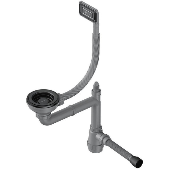 Арматура для кухонной мойки Omoikiri WK-1-UN GM 4956833, вороненая сталь - фото 