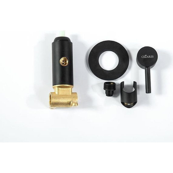 Смеситель для гигиенического душа Cezares CZR-DA1-NOP, чёрный матовый - фото 4