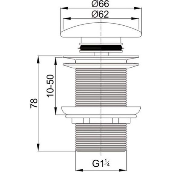 Донный клапан Cezares CZR-SC-01 - фото 2
