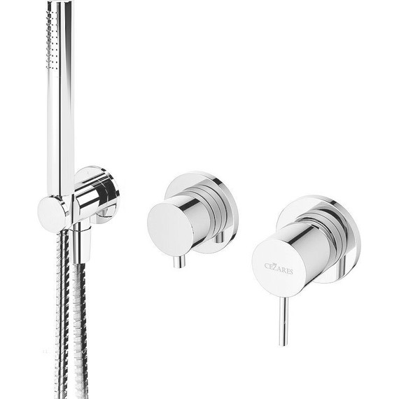 Смеситель для душа Cezares LEAF-DIM3-D-L-01, Цвет производителя: хром - фото 