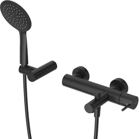 Смеситель для душа Cezares LEAF-VD-L-NOP, чёрный матовый - фото 