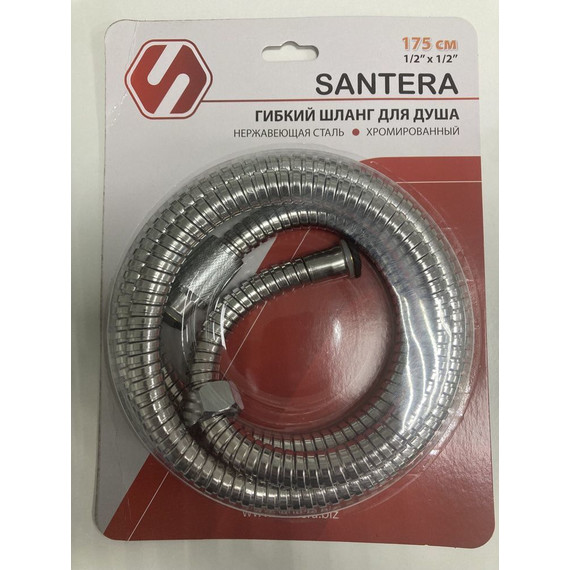 Душевой шланг Santera 1/2"x1/2" 1.75 м - фото 