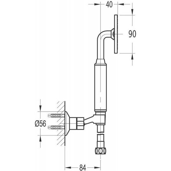 Душевой гарнитур Cezares ECO-KD-BORO, брашированное золото - фото 2