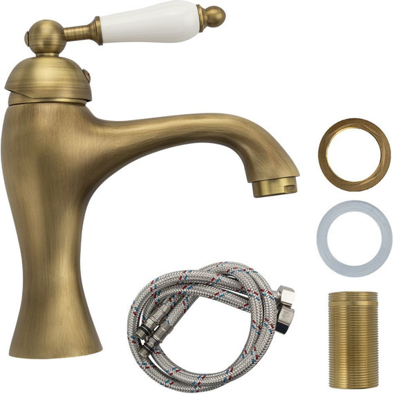 Смеситель для раковины Brimix 1531, бронза - фото 2