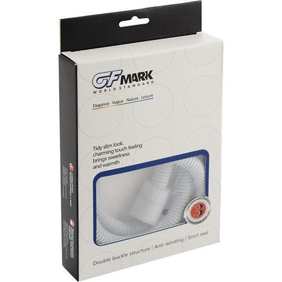 Душевой шланг GFmark 3775, белый - фото 2