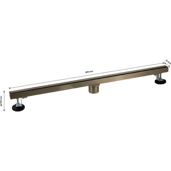 Трап Санакс 80 см 40064, золото матовое - фото 7