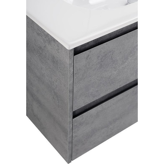 Тумба подвесная с раковиной BelBagno 100 см KRAFT-1000-2C-SO-CG (раковина LOV-1000-LVB) Cemento Grigio - фото 9