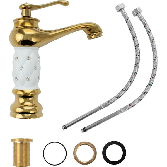 Смеситель для раковины Brimix 122, золото - фото 3