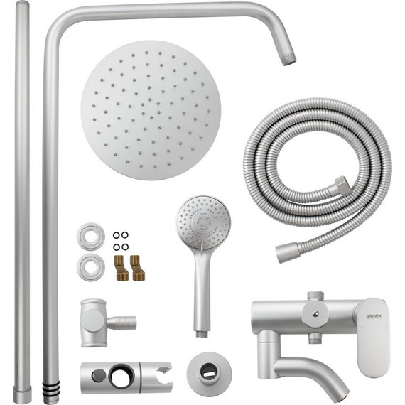 Душевая стойка Brimix 87705, серый - фото 3