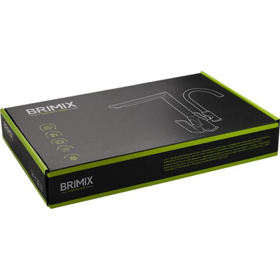 Смеситель для кухни Brimix 81210, чёрный - фото 3