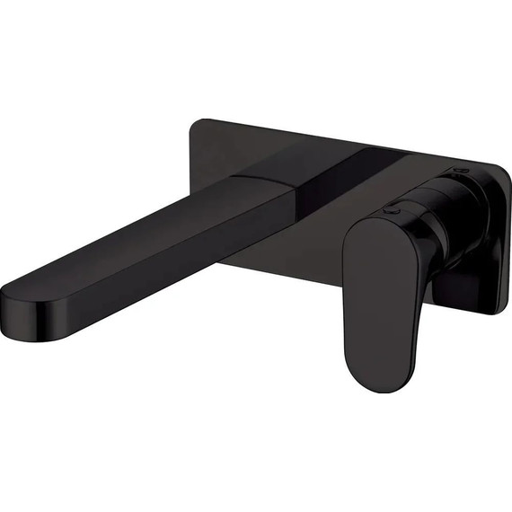 Смеситель для раковины настенный Boheme Spectre 455-B (со скрытой частью) чёрный матовый, Цвет производителя: чёрный матовый - фото 