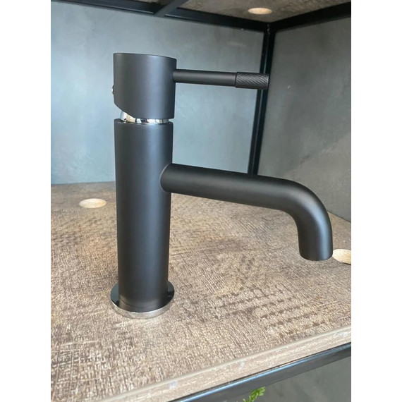 Смеситель для раковины Boheme Uno 461-BCR, black chrome, Цвет производителя: black chrome - фото 2