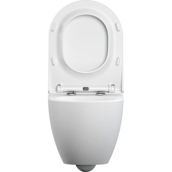 Унитаз подвесной безободковый Cersanit Brasko Smart Clean ON DPL EO Slim LP A64824 с тонкой крышкой микролифт - фото 9