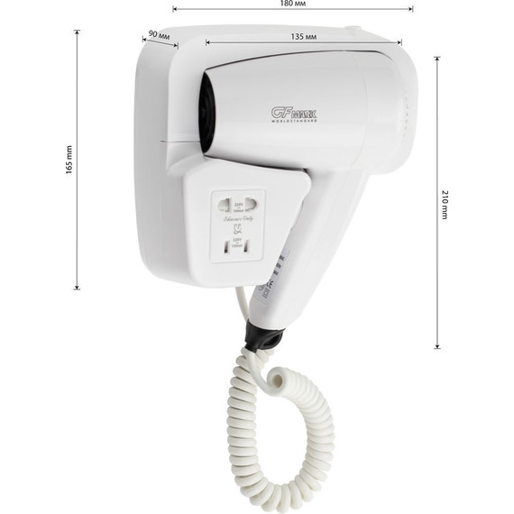 Фен для волос GFmark 6810, белый - фото 9