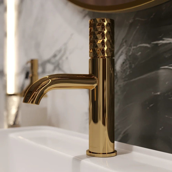 Смеситель для раковины Boheme Stick 121-GG, золото, Цвет производителя: золото - фото 3