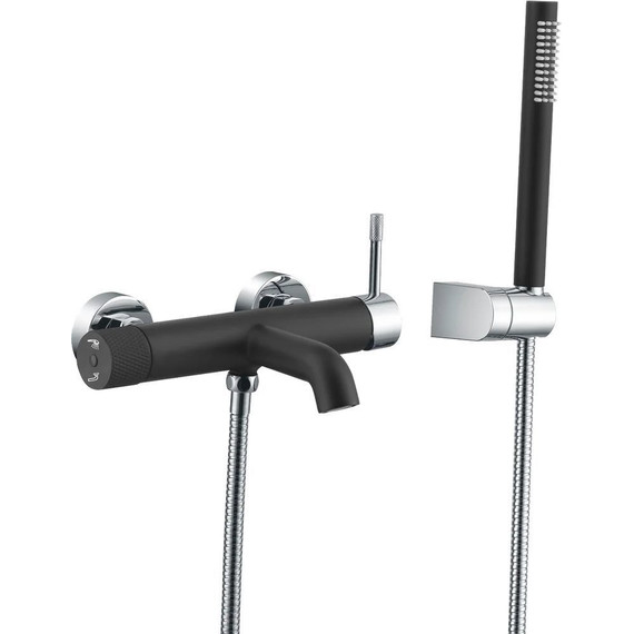 Смеситель для ванны Boheme Uno 463-BCR, black chrome, Цвет производителя: black chrome - фото 