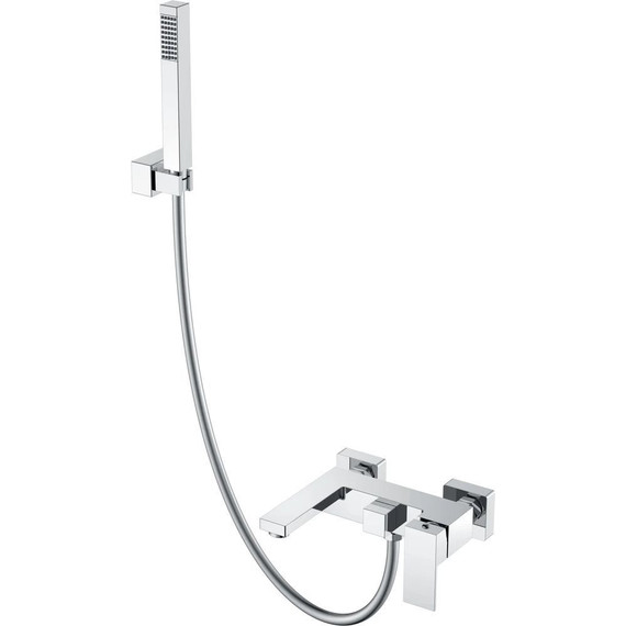 Смеситель для ванны Boheme Qubic 473-CR, chrome, Цвет производителя: chrome - фото 