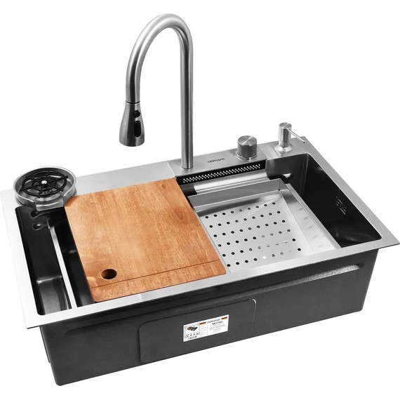 Кухонная мойка Gerhans K37545 1 мм, нержавеющая сталь (НОВИНКА 2024), Цвет производителя: нержавеющая сталь - фото 