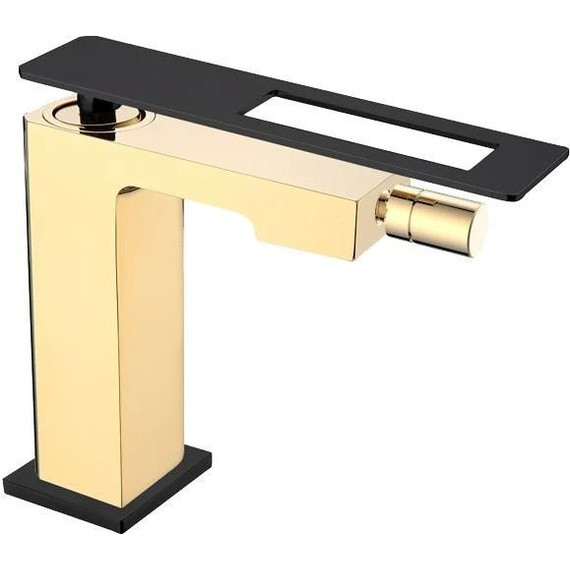 Смеситель для биде Boheme Q 146-GB, чёрный/золото, Цвет производителя: чёрный, золото - фото 