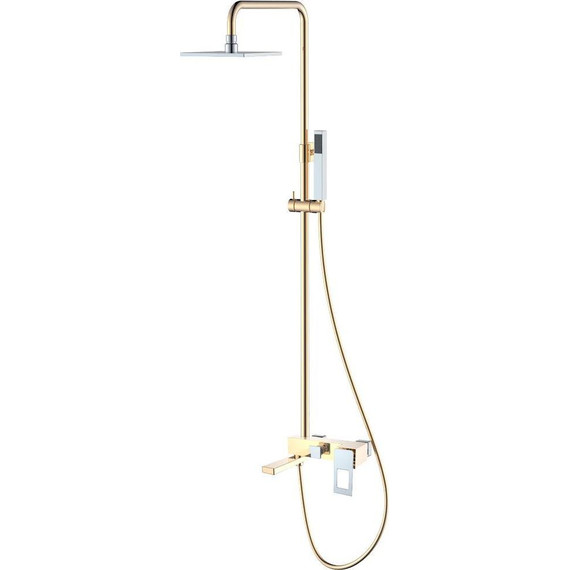 Душевая стойка Boheme Q 148-GCR, gold chrome, Цвет производителя: gold chrome - фото 