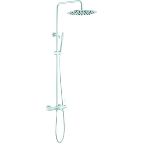 Душевая стойка Boheme Uno 468-MW, matt white, Цвет производителя: matt white - фото 