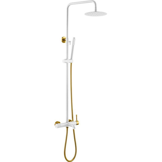 Душевая стойка Boheme Uno 468-WG, white gold, Цвет производителя: white gold - фото 