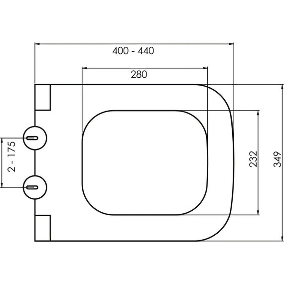 Унитаз подвесной безободковый Boheme Bello 971-W с тонкой крышкой микролифт, белый глянцевый, Цвет производителя: белый глянцевый - фото 4