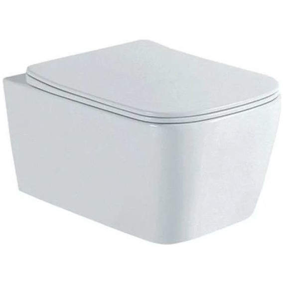 Инсталляция с подвесным унитазом комплект: Grohe Rapid SL 38772001 с подвесным безободковым унитазом Aquatek Либра AQ1148N-00 сиденье микролифт, крепление, кнопка смыва хром - фото 3