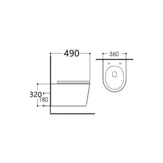 Инсталляция с подвесным унитазом комплект: Loranto 4501 с подвесным безободковым унитазом Aquatek Вега AQ1904-00 сиденье микролифт - фото 5