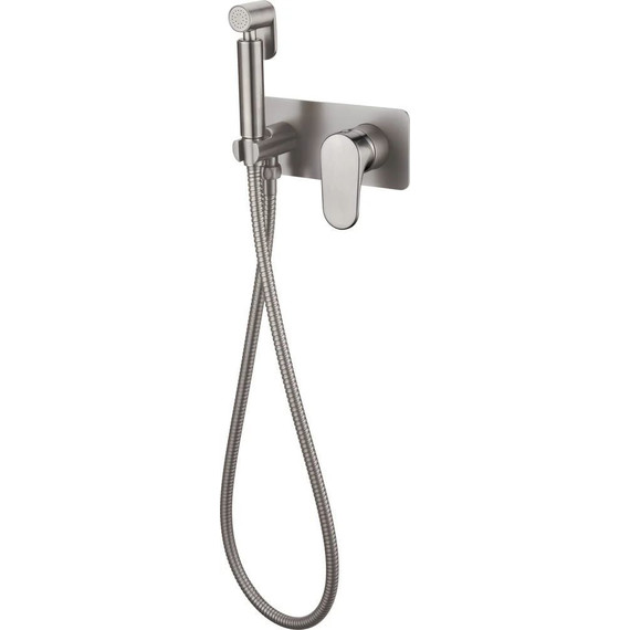 Набор для гигиенического душа Boheme Spectre 457-NB (со скрытой частью) nickel brush, Цвет производителя: nickel brush - фото 