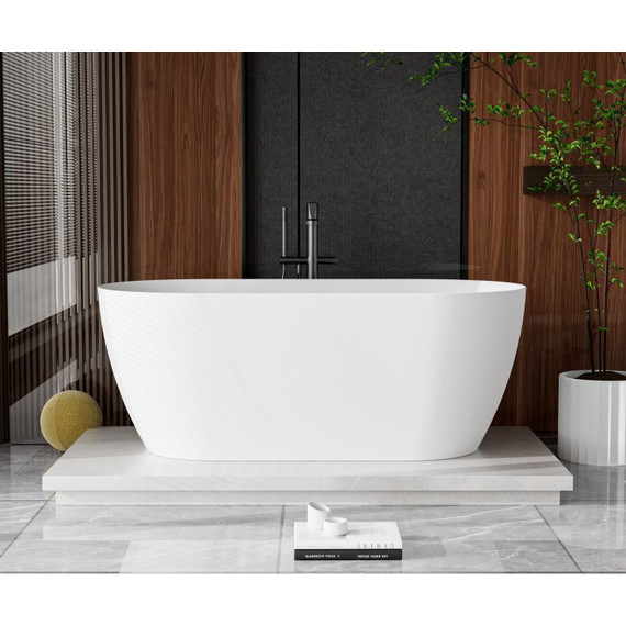 Ванна отдельностоящая Cezares Relax 150x75 см CZR-RELAX-150-75-57-SSB, белый матовый - фото 6