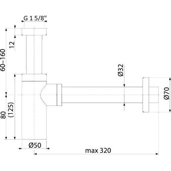 Сифон для умывальника Boheme 609-MG, matt gold, Цвет производителя: matt gold - фото 2