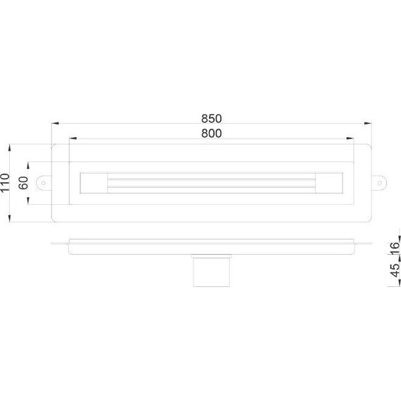 Трап Boheme B&T Infinity 80 см 981-80-MG, matt gold, Цвет производителя: matt gold - фото 5