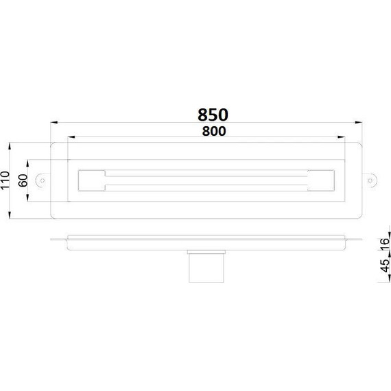 Трап Boheme Premium Trendy 80 см 983-80-B, чёрный, Цвет производителя: чёрный - фото 5