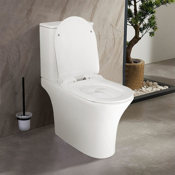 Унитаз-компакт безободковый Azario Frento AZ-2311 с тонкой крышкой микролифт - фото 14