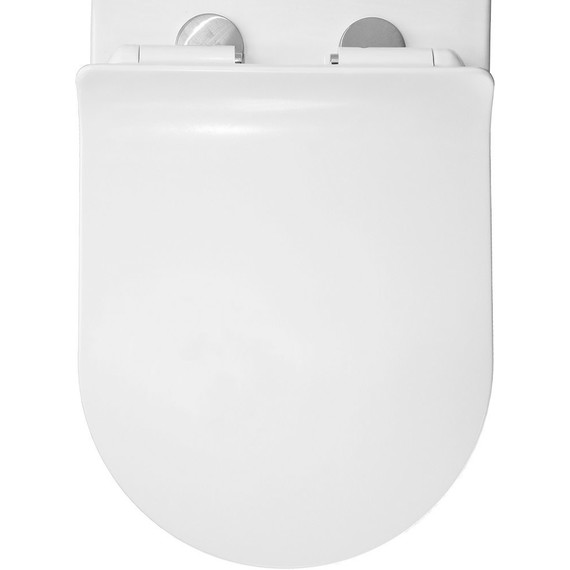 Унитаз-компакт безободковый Azario Frento AZ-2311 с тонкой крышкой микролифт - фото 8
