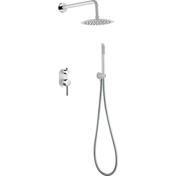 Душевая система для душа Boheme Uno 464-WCR (со скрытой частью) white chrome - фото 